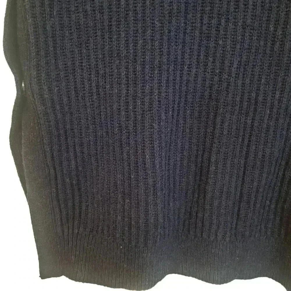 Banana Republic Women's Navy Cotton/Nylon Side Snap Sweeter - Picture 10 of 12